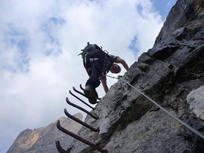 014-In der Ferrata Scala del Menighel